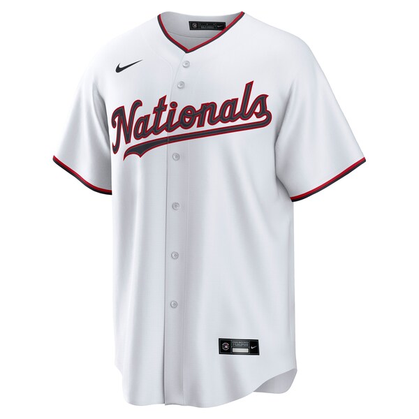 Dylan Crews Washington Nationals Nike Home Replica Jersey - White/Navy - Image 3