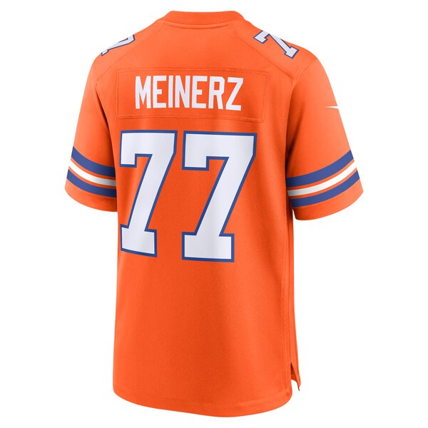 Quinn Meinerz Denver Broncos Nike Mile High Collection 1977 Throwback Player Game Jersey - Orange - Image 5