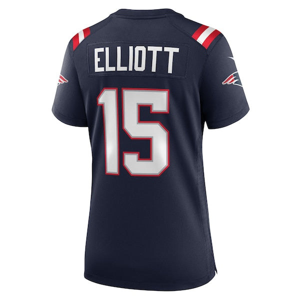 Ezekiel Elliott New England Patriots Nike Women's Game Player Jersey - Navy/Red/White - Image 4