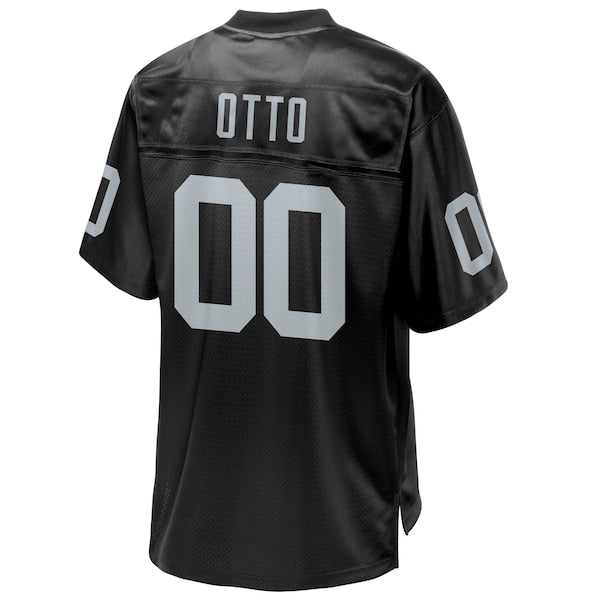 Jim Otto Oakland Raiders NFL Pro Line Retired Player Replica Jersey - Black/White - Image 4