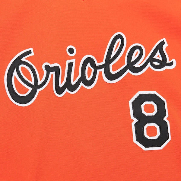 Cal Ripken Jr. Baltimore Orioles 2001 Cooperstown Collection Authentic Throwback Jersey - Orange - Image 4