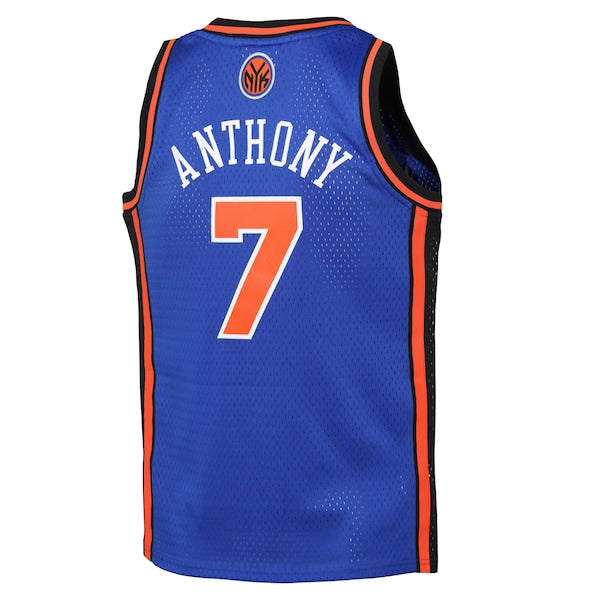 Carmelo Anthony New York Knicks Youth 2010/11 Hardwood Classics Swingman Jersey - Blue - Image 3