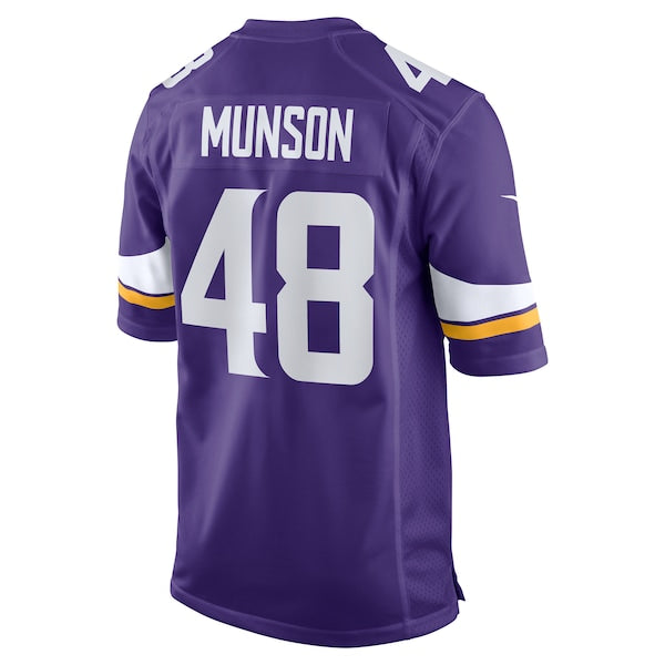Calvin Munson Minnesota Vikings Nike Game Jersey - Purple - Image 3