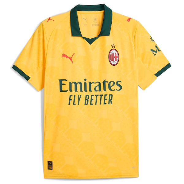 AC Milan Puma 2025/26 Third Replica Jersey - Yellow - Image 2