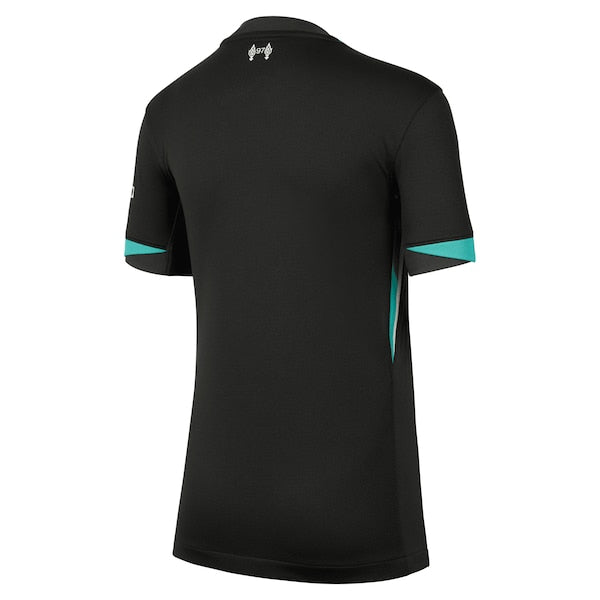Liverpool Nike Youth 2024/25 Away Replica Blank Jersey - Forest Green - Image 3