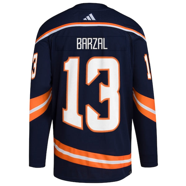 Mathew Barzal New York Islanders adidas Reverse Retro 2.0 Authentic Player Jersey - Navy - Image 3