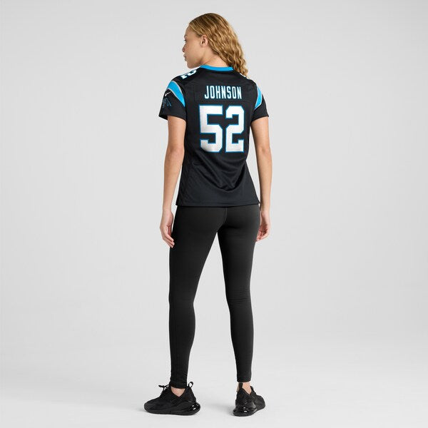 DJ Johnson Carolina Panthers Nike Women's Game Jersey - Black - Image 5