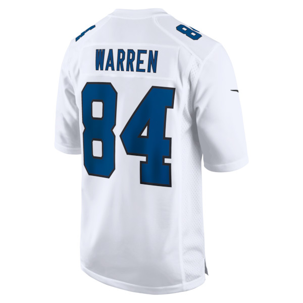 Tyler Warren Indianapolis Colts Nike Fashion Game Jersey - Tundra White/Black - Image 4