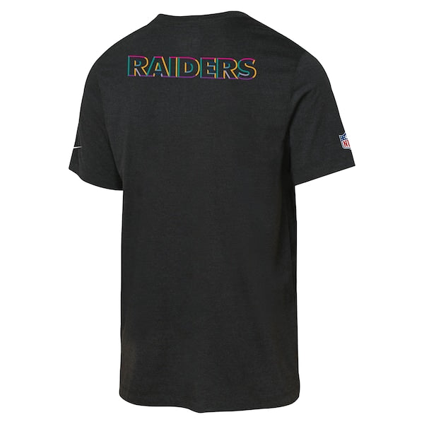 Las Vegas Raiders Nike Youth 2025 NFL Crucial Catch Tri-Blend Dri-FIT T-Shirt - Black - Image 3