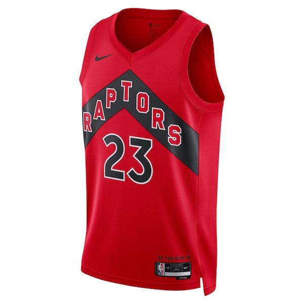 Fred VanVleet Toronto Raptors Nike Unisex Swingman Jersey - Icon Edition - Red - Image 2