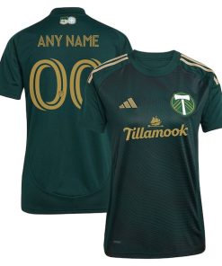 Portland Timbers adidas Women's 2025 Forever Green & Gold Replica Custom Jersey - Green