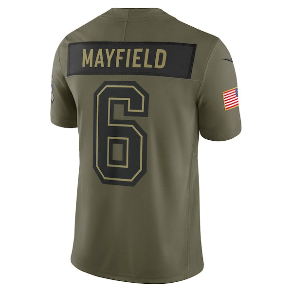 Baker Mayfield Tampa Bay Buccaneers Nike 2025 Salute to Service Limited Jersey - Olive - Image 3