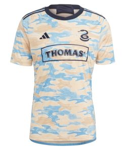 Alternative view of Julian Carranza Philadelphia Union adidas 2024 For Philly Replica Player Jersey?¨C Tan