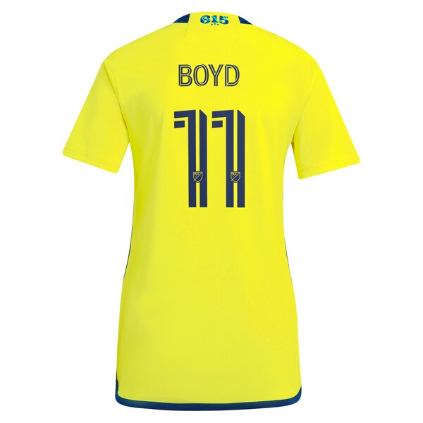 Tyler Boyd Nashville SC adidas Women's 2024 The 615 Kit Replica Player Jersey - Yellow/Black - Image 4