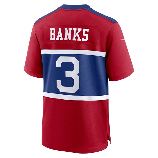 Deonte Banks New York Giants Nike Youth Alternate Player Game Jersey - Century Red - Image 3
