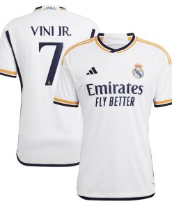 Vini Jr. Los Merengues adidas 2023/24 Home Replica Player Jersey - White