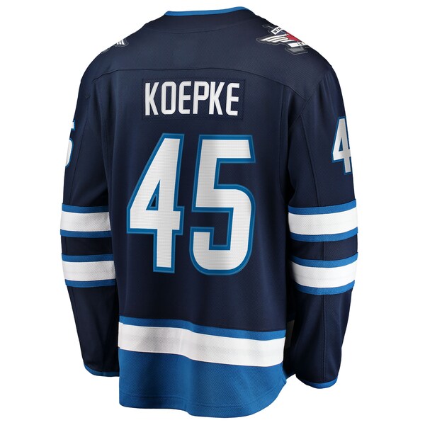 Cole Koepke Winnipeg Jets Home Breakaway Jersey - Navy - Image 3