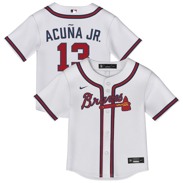 Ronald Acu?a Jr. Atlanta Braves Nike Toddler Replica 2.0 Player Jersey - White