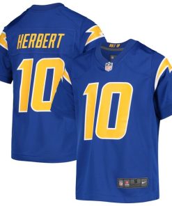 Justin Herbert Los Angeles Chargers Nike Youth Game Jersey - Royal/Navy/Powder Blue/White