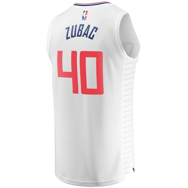 Ivica Zubac LA Clippers Fast Break Player Jersey - Association Edition - White - Image 3