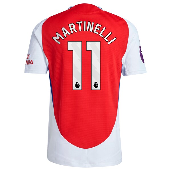 Gabriel Martinelli Arsenal adidas 2024/25 Home Authentic Player Jersey?ยจC Red - Image 3