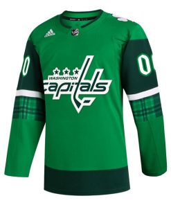 Alternative view of Washington Capitals adidas St. Patrick's Day Authentic Custom Jersey - Kelly Green