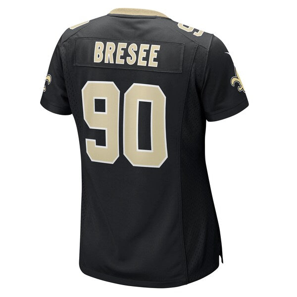 Bryan Bresee New Orleans Saints Nike Women's Game Jersey - Black - Image 4