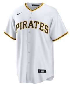 Alternative view of Paul Skenes Pittsburgh Pirates Nike Home Replica Player Jersey - White