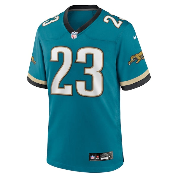 Foye Oluokun Jacksonville Jaguars Nike Prowler Throwback Player Game Jersey - Teal - Image 2