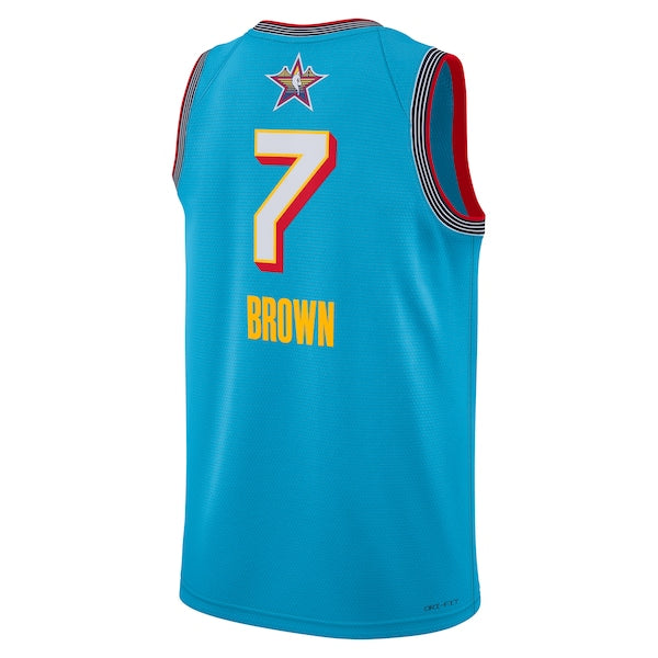 Jaylen Brown Nike Unisex 2025 NBA All-Star Game Swingman Player Jersey - Light Blue - Image 3
