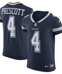 Alternative view of Dak Prescott Dallas Cowboys Nike Vapor Elite Player Team Jersey - Navy/White