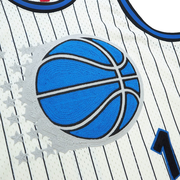Penny Hardaway Orlando Magic Chainstitch Swingman Jersey - Cream - Image 4