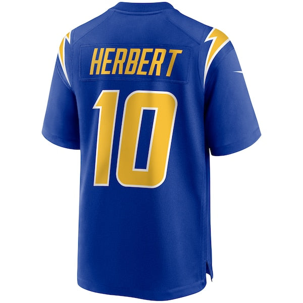 Justin Herbert Los Angeles Chargers Nike 2nd Alternate Game Jersey - Royal/Navy/White - Image 4