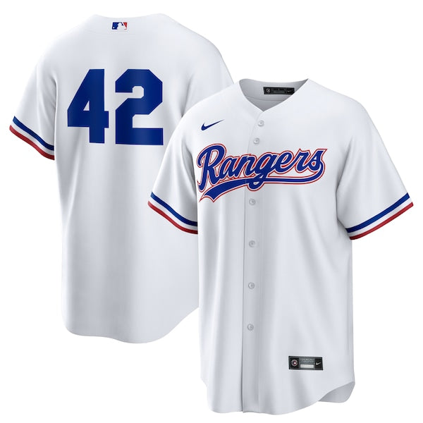 Texas Rangers Nike Home 2025 Jackie Robinson Day Replica Jersey - White