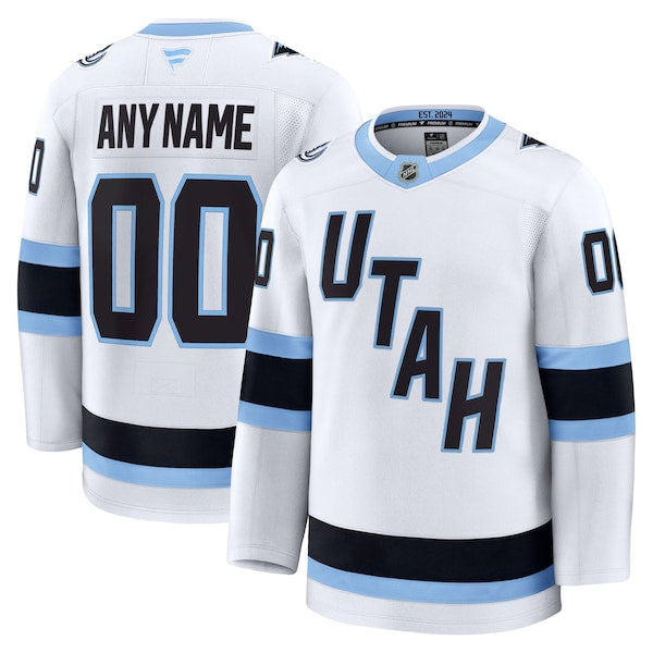 Utah Mammoth Away Premium Custom Jersey - White/Black - Image 2