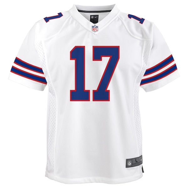 Josh Allen Buffalo Bills Nike Youth Game Jersey - White/Red/Royal - Image 3