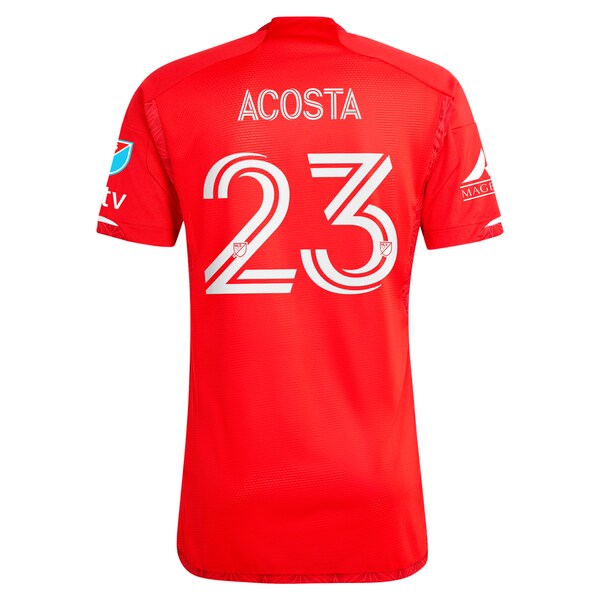 Kellyn Acosta Chicago Fire adidas 2024 Return To Red Authentic Player Jersey - Red - Image 3