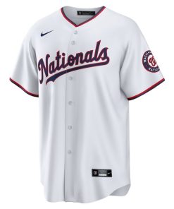 Alternative view of Washington Nationals Nike Alternate Replica Team Jersey - White