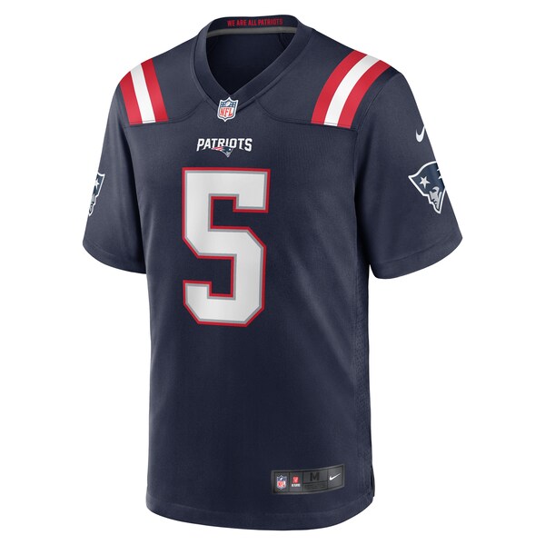 Jalen Reagor New England Patriots Nike Team Game Jersey - Navy - Image 2