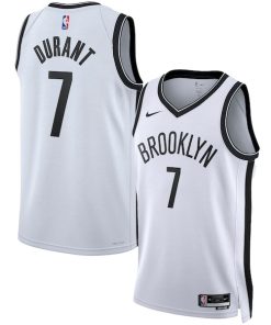 Kevin Durant Brooklyn Nets Nike Unisex Swingman Jersey - Association Edition - White/Black