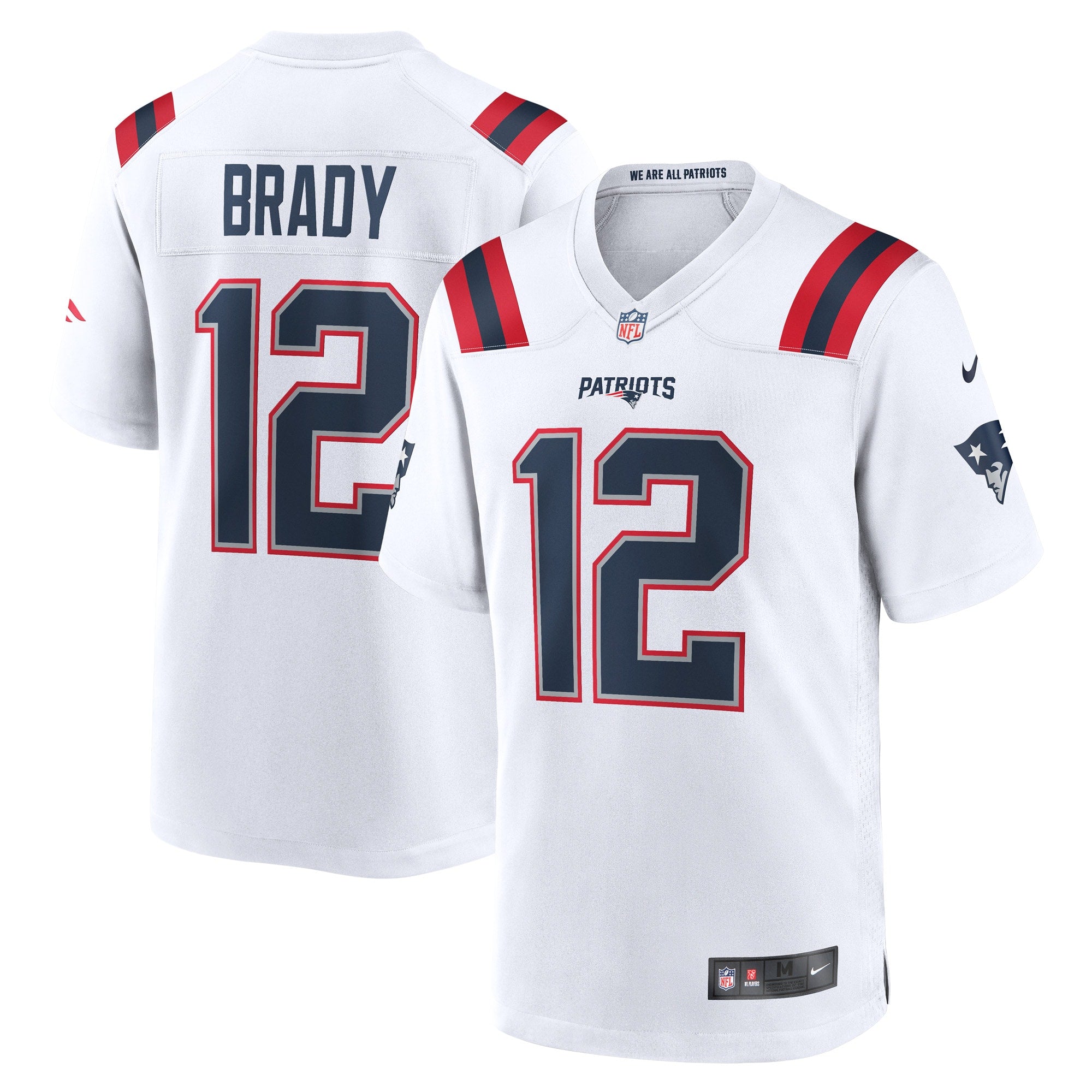 Youth Tom Brady New England Patriots Nike Game Retired Player Jersey - Navy/White/Red - Image 7