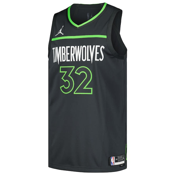Karl-Anthony Towns Minnesota Timberwolves Jordan Brand Authentic Player Jersey - Statement Edition - Anthracite - Image 2