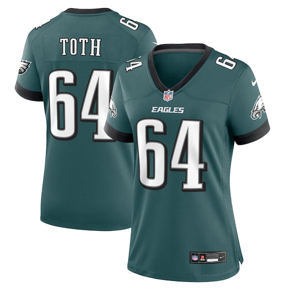 Brett Toth Philadelphia Eagles Nike Women's Game Jersey - Midnight Green