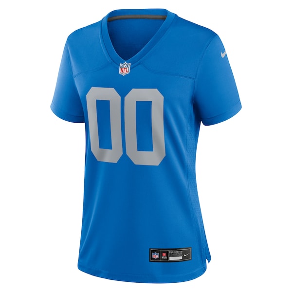 Detroit Lions Nike Women's Alternate Custom Game Jersey - Blue - Image 2