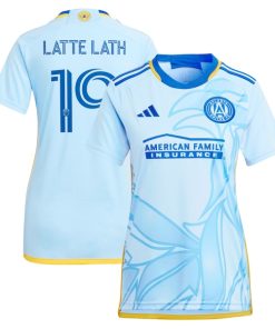 Emmanuel Latte Lath Atlanta United FC adidas Women's 2024 The Resurgens Kit Replica Player Jersey - Light Blue