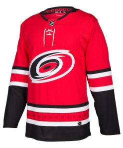 Alternative view of Carolina Hurricanes adidas Home Authentic Blank Jersey - Red