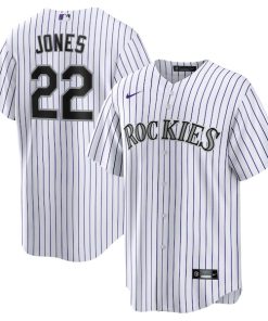 Nolan Jones Colorado Rockies Nike Home Replica Jersey - White