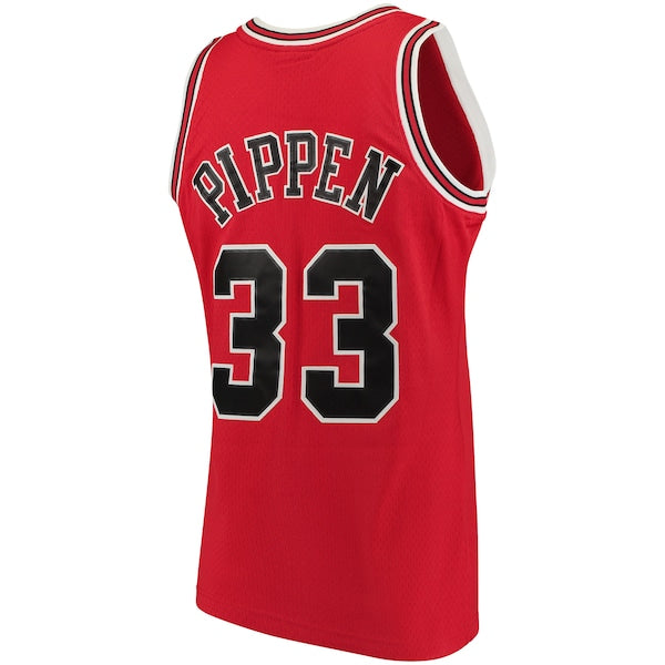 Scottie Pippen Chicago Bulls 1997/98 Big & Tall Hardwood Classics Swingman Jersey - Red - Image 3