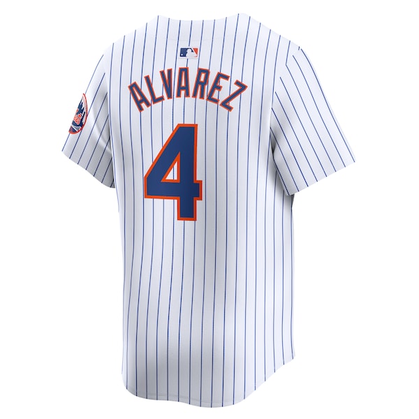 Francisco Alvarez New York Mets Nike Home Limited Player Jersey - White - Image 3