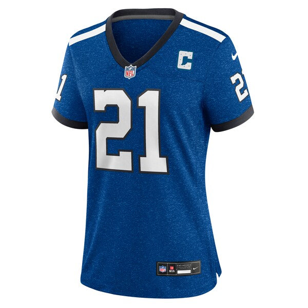 Zack Moss Indianapolis Colts Nike Women's Indiana Nights Alternate Game Jersey - Royal/Royal - Image 3
